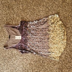 Womens Sequin Tank Top